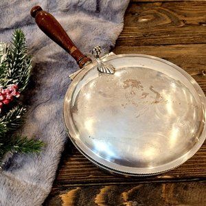 Sheffield Silver Co bed warmer / crumb catcher / silent butler
